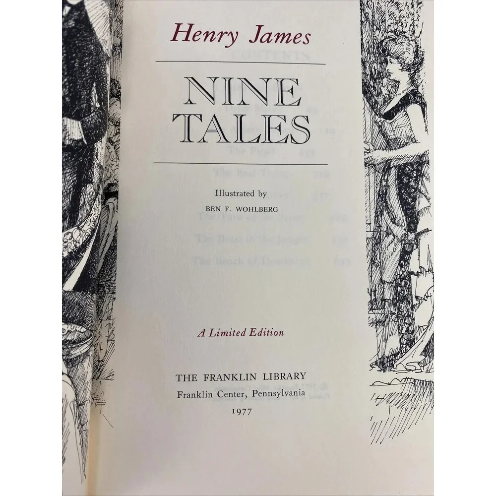 Nine Tales Henry James Franklin Mint Great Books Leather Bound 1977